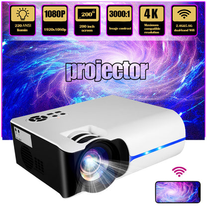 VS315 Projector LCD 280 ANSI | Android 9.0 | WiFi 2.4G/Bluetooth | USB HDMI Supported | Full HD Home Theater Portable Projector