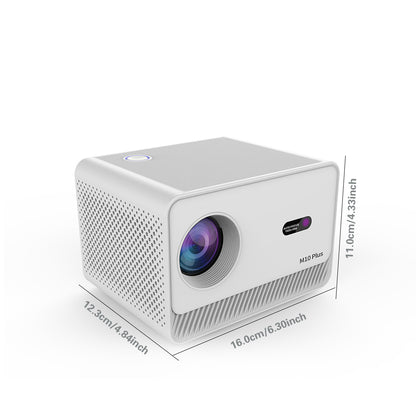 M10 Plus: Mini LED Projector with Android 11.0, BT, Built-in Speaker, HDMI, Remote Control, 200 ANSI Lumens Brightness, Ideal for Home Cinema and Presentations